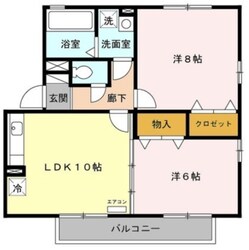 リビングタウン東浦和 Aの物件間取画像